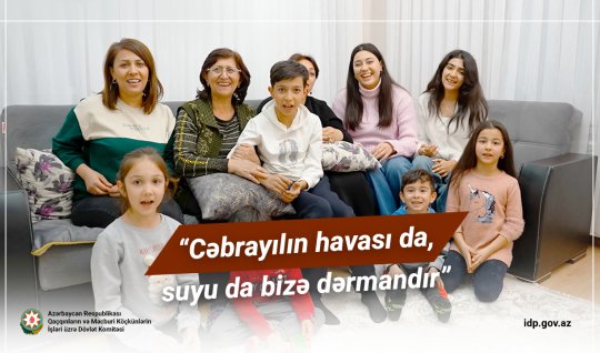 "Cəbrayılın havası da, suyu da bizə dərmandır" - VİDEO