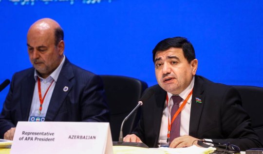 Azərbaycan deputatı Məşhəddə çıxış etdi