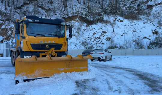 Şuşanın küçələri qardan təmizlənir - FOTOLAR
