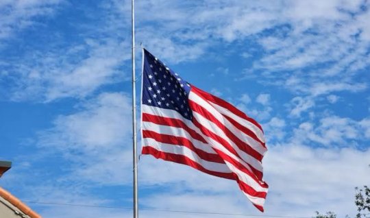 Flags lowered to half-mast in the US