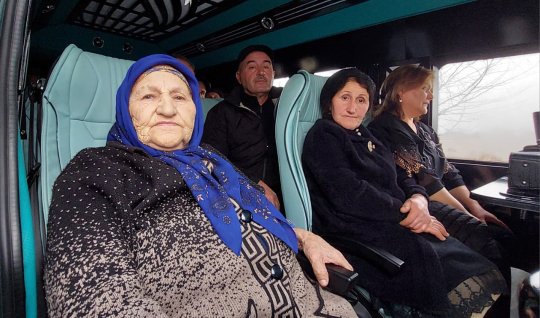 Ağdərənin 4 kəndinə köç karvanı yola salındı - FOTOLAR