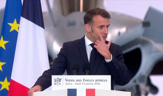 What happened to Macron's eye? - IMAGE