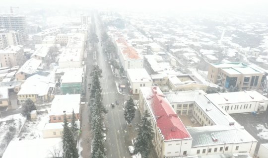 Xankəndiyə&nbsp;güclü qar yağır - FOTO