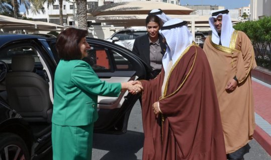 Sahibə Qafarova həmkarı ilə görüşdü