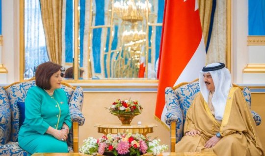 Sahibə Qafarova Bəhreyn kralı ilə görüşdü