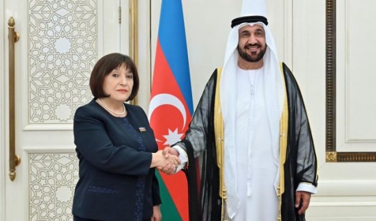 Sahibə Qafarova Ərəb Parlamentinin prezidenti ilə görüşdü - FOTOLAR