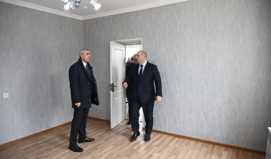 Samir Nuriyev&nbsp;Xocavənddə təmir olunmuş fərdi evə baxdı