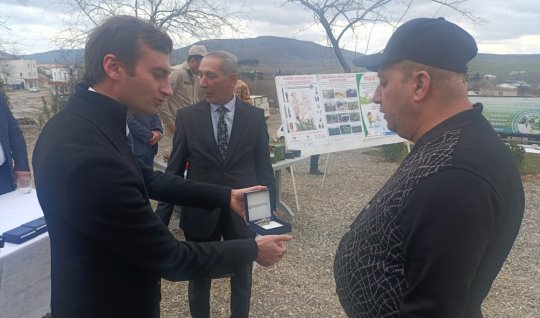 Xocəvəndə köçən 11 ailəyə açarlar təqdim edildi - FOTOLAR