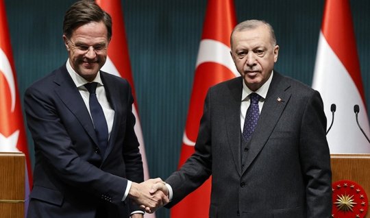 Erdoğan&nbsp;with Rutte SPOKE