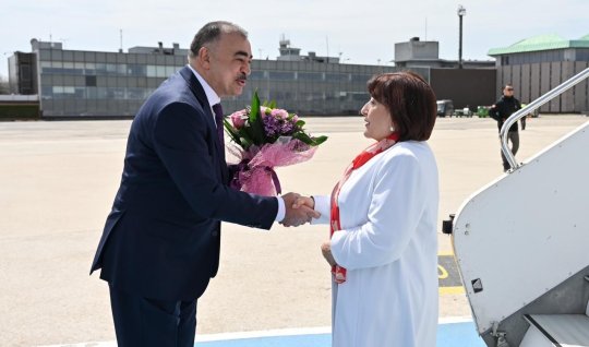 Sahibə Qafarova Türkiyəyə getdi - FOTO