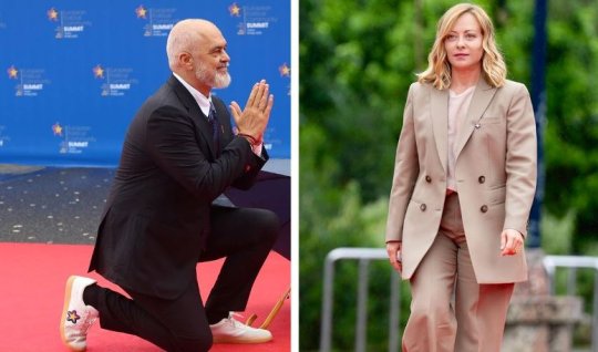 Diplomatiyada protokolu&nbsp;sındıran jest: Ramanın Meloniyə &ldquo;vurğunluğu&rdquo; - FOTO