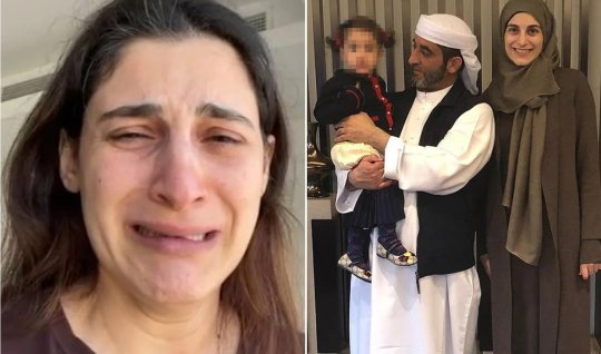 Where did Dubai police take the Azerbaijani gymnast and her children?