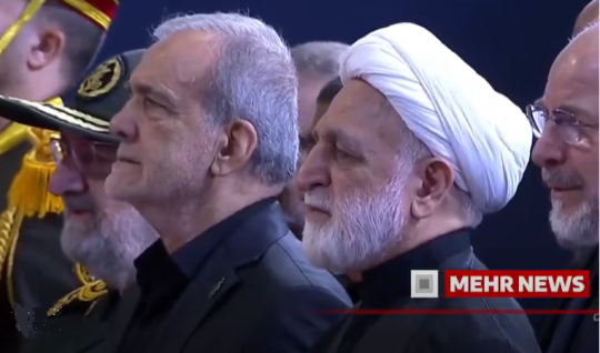 رئیس جمهور آذربایجانی ایران در مراسم تشییع خامنه ای گریست - ویدئو