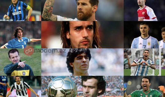 Futbol tarixinin ən böyük ulduzları italyan əsillidir...