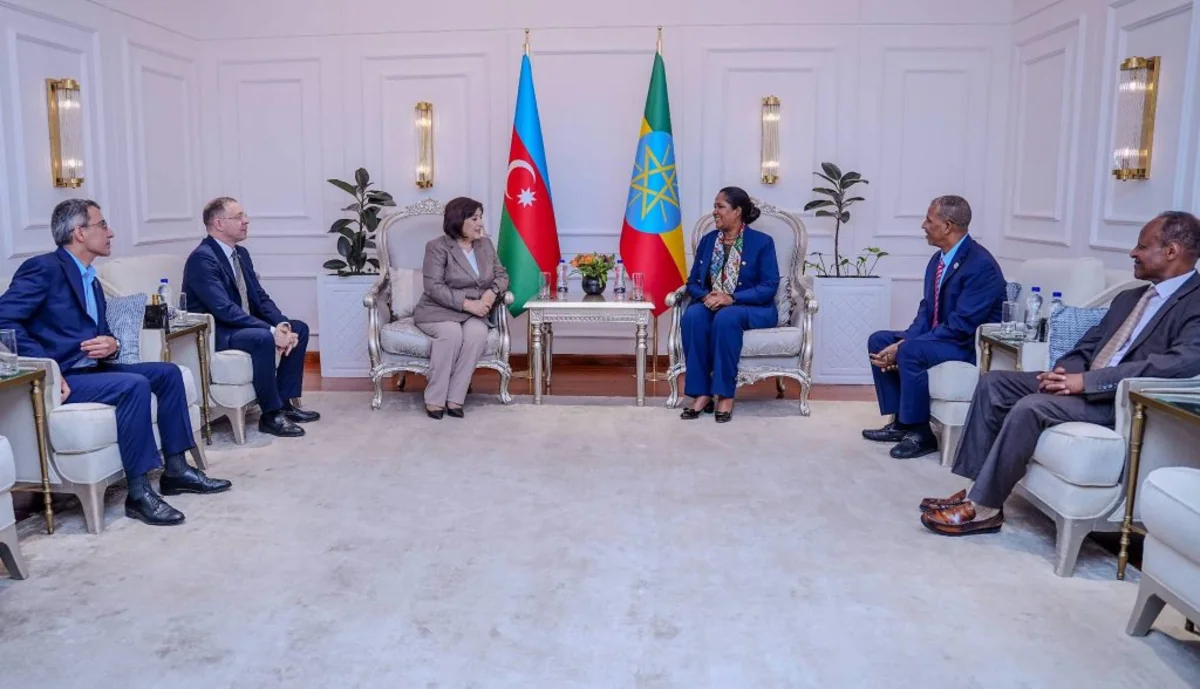 Spiker Sahibə Qafarova Efiopiyaya getdi - FOTO