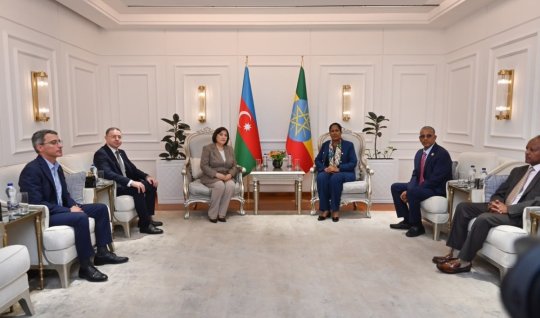 Spiker Sahibə Qafarova Efiopiyaya getdi - FOTO