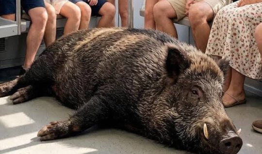 Wounded wild boar entered the subway, passengers evacuated - VIDEO