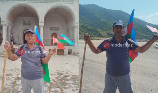 Bakıdan piyada yola çıxan veteran Şuşaya çatdı - VİDEO