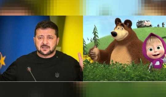 زلنسکی "ماشا و خرس" را ممنوع کرد
