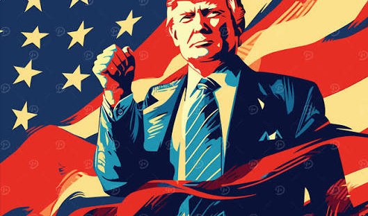 Trump showed Canada, Mexico and Cuba on the map with the US flag - PHOTO