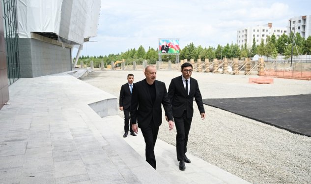 İlham Əliyev Yevlax Olimpiya İdman Kompleksində - FOTO