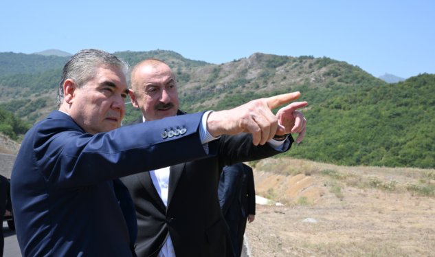Liderlər Şuşanın Daşaltı kəndində - GÖRÜNTÜLƏR