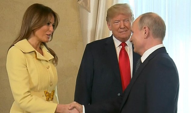Tramp xanımının məktubunu Putinə təqdim etdi