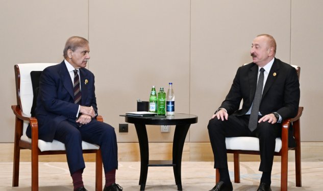 Prezident Pakistanın Baş naziri ilə görüşdü - FOTO