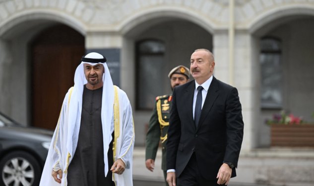BƏƏ Prezidentinin Şuşada rəsmi qarşılanma mərasimi - GÖRÜNTÜLƏR