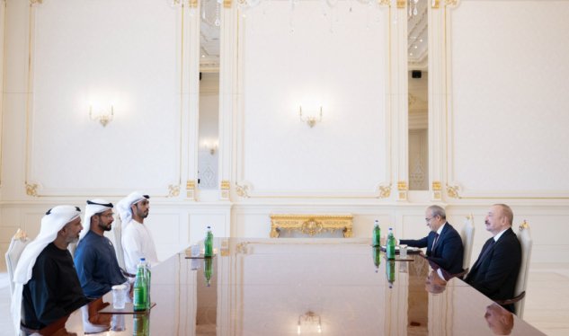 Ərəb iş adamları İlham Əliyevin qəbulunda - YENİLƏNİB