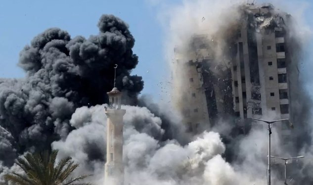 Qəzzada&nbsp;dəhşətli fırtına - 22 bina uçdu