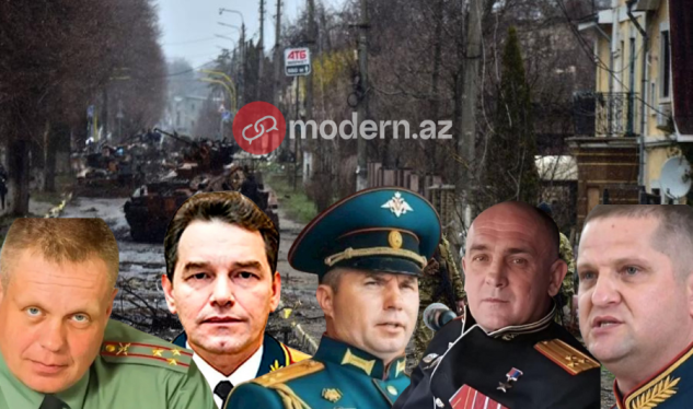 Müharibə başlayandan sonra ölən 11&nbsp;rus&nbsp;GENERALI