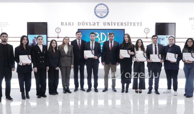 BDU-nun "Brend tələbə"ləri mükafatlandırıldı&nbsp;- FOTOLAR