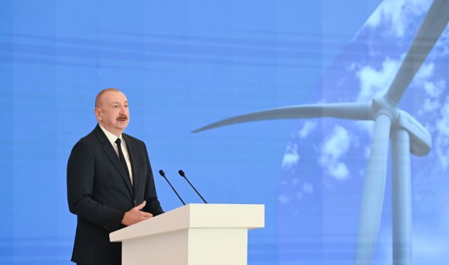 Prezident Külək Elektrik Stansiyasının açılış tədbirində&nbsp;çıxış edib