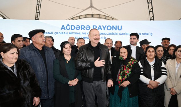 Prezident Ağdərə sakinləri ilə görüşdən paylaşım etdi