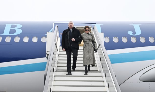 Prezident birinci xanımla İsveçrədə - FOTOLAR