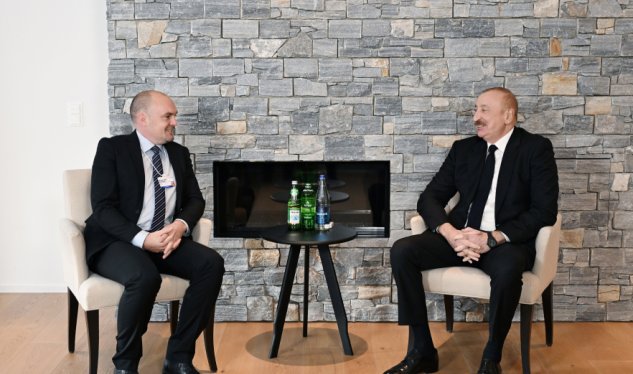 Prezident Davosda daha bir görüş keçirdi - FOTO