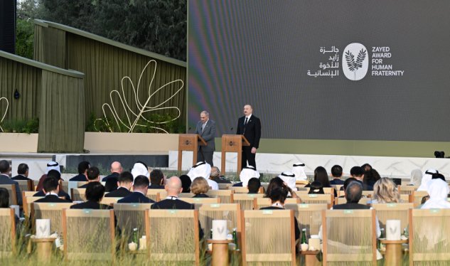 Biz sülh şəraitində yaşamağı öyrənirik - İlham Əliyev