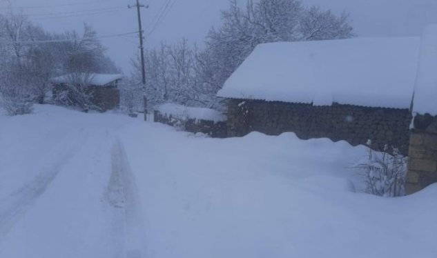 Naxçıvanda 1 metrdən çox qar yağıb