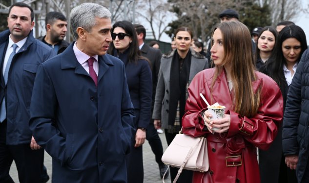 Alena Əliyeva Novruz yarmarkasında - FOTOLAR