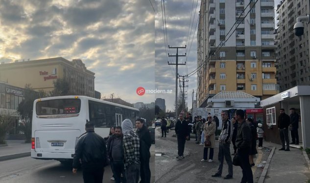 Xırdalanda xaos: avtobuslar saxlamır, sərnişinlər "manatlıq"&nbsp;SEÇİR