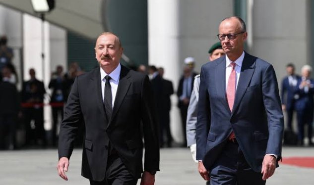 İlham Əliyevlə&nbsp;Fridrix Merts mətbuat konfransı keçiriblər