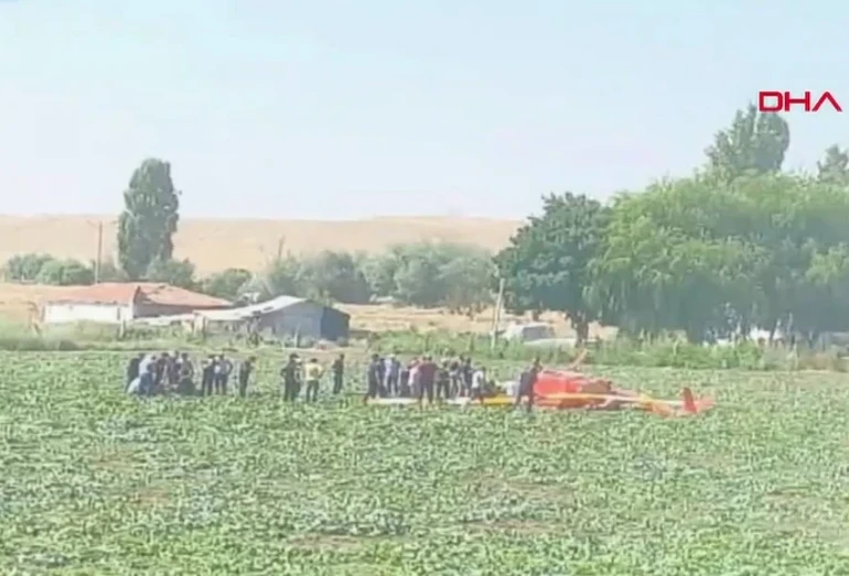 Ankarada təlim helikopteri qəzaya uğradı: yaralılar var