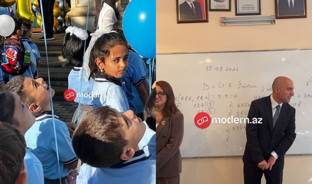 Dərslərin ilk günündən&nbsp;FOTOREPORTAJ