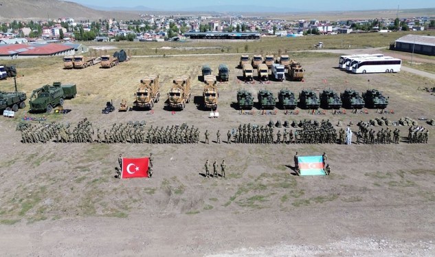 Üç qardaş ölkənin hərbçiləri Qarabağda təlim keçirəcək - GÖRÜNTÜ