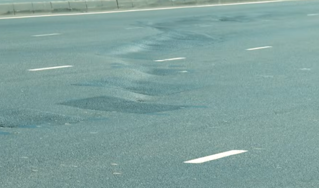 Yenicə təmir olunan yol çökdü - GÖRÜNTÜLƏR