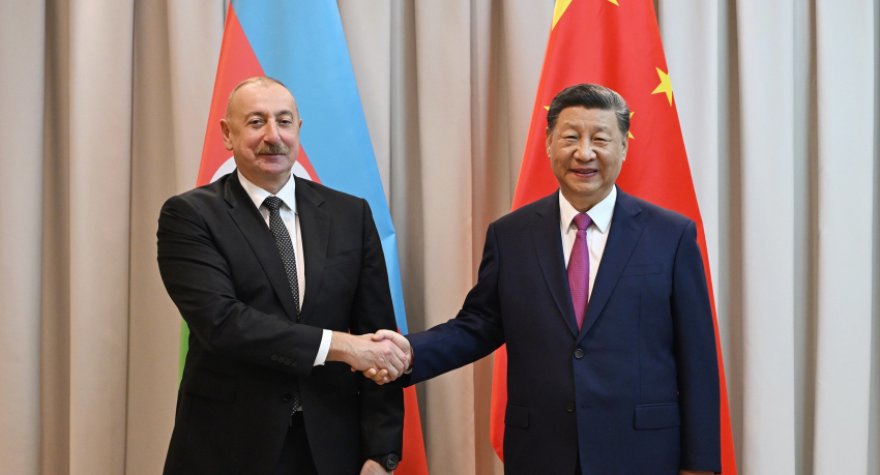 İlham Əliyev Çin lideri ilə görüşdü - FOTOLAR