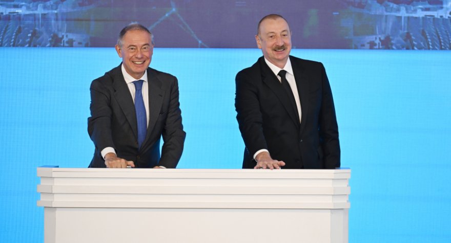 Mingəçevirdə Elektrik Stansiyasının açılışı - İlham Əliyev iştirak edib