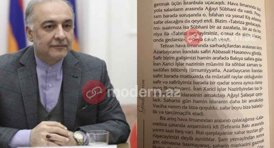 İranın Ermənistandakı səfiri azərbaycanlı jurnalistlərə: Təbriz sizin olacaq, onda gedərsiniz
