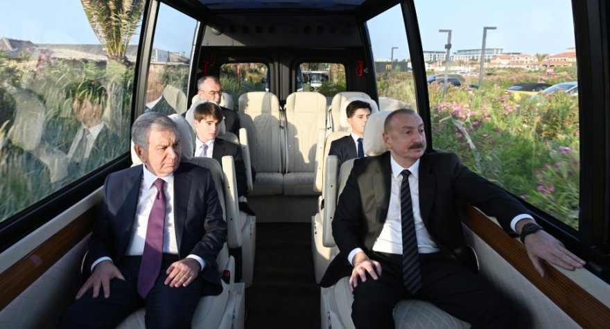 Azərbaycan və Özbəkistan liderləri “Sea Breeze”də - FOTO